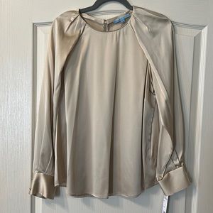 Antonio Melani size large silk, long sleeve blouse, never worn with tags.